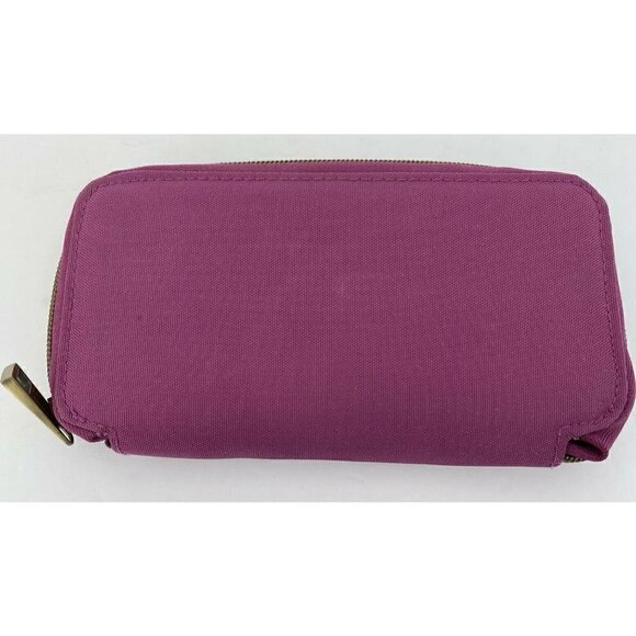 Travelon Purple Grape Zip Around‎ Fabric Wallet - Picture 2 of 5